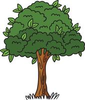 Tag der Erde großer Baum Cartoon farbige Cliparts vektor