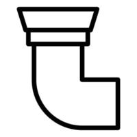 Reparatur-Geschirrspüler-Plastikrohr-Symbol, Umriss-Stil vektor