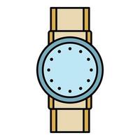 Smartwatch-Symbol Farbumrissvektor vektor