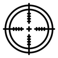 Fokusrahmen-Symbol Umrissvektor. Geschäftsziel vektor