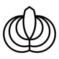 Arabischer Turban-Symbol-Umrissvektor. Pagdi-Hut vektor