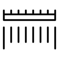 Symbol-Umrissvektor für das Scannen von Barcodes. Scan-Code vektor
