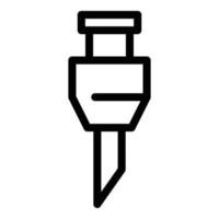 Symbol für die Hausfräsmaschine, Umrissstil vektor