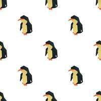 Origami-Pinguin-Muster nahtloser Vektor