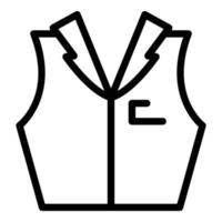 Croupier-Westen-Symbol, Umrissstil vektor