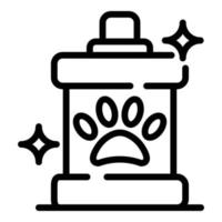 Groomer-Shampoo-Symbol, Umrissstil vektor