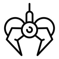 Klauenmanipulator-Symbol, Umrissstil vektor