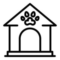 Hundehaus-Symbol, Umrissstil vektor