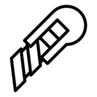 Schneidmesser-Symbol, Umrissstil vektor