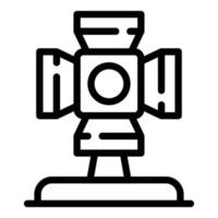 Kamera-Spotlight-Symbol, Umrissstil vektor