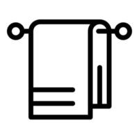 handduk ikon, översikt stil vektor