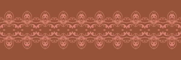 Batik Textilmotiv Ikat Damast nahtloses Muster digitales Vektordesign für den Druck Saree Kurti Borneo Stoffrand Pinselsymbole Farbfelder stilvoll vektor