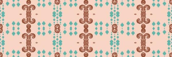 batik textil- ikkat eller ikat blommor sömlös mönster digital vektor design för skriva ut saree kurti borneo tyg gräns borsta symboler färgrutor designer