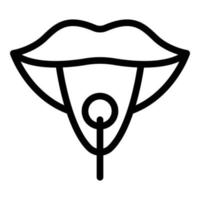 Logopäden-Symbol, Umrissstil vektor