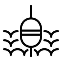 Bobber-Symbol, Umrissstil vektor