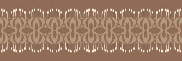 ikat gräns stam- afrika sömlös mönster. etnisk geometrisk batik ikkat digital vektor textil- design för grafik tyg saree mughal borsta symbol strängar textur kurti kurtis kurtas