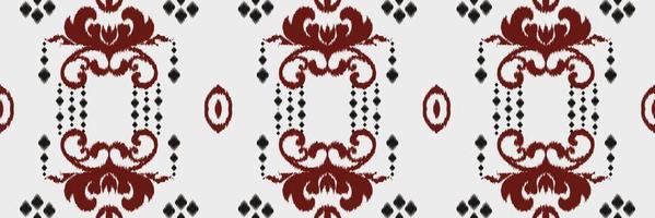 motiv ikat blumen batik textil nahtloses muster digitales vektordesign für druck saree kurti borneo stoff grenze pinsel symbole muster designer vektor