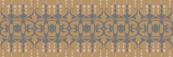 ethnisches ikat-damast-batik-textil nahtloses muster digitales vektordesign für druck saree kurti borneo stoff rand pinsel symbole muster designer vektor