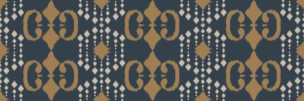 Batik-Textilmotiv Ikat-Streifen nahtloses Muster digitales Vektordesign für den Druck Saree Kurti Borneo Stoffrand Pinselsymbole Farbfelder Baumwolle vektor