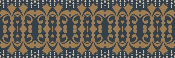 Ethno Ikat Chevron Batik Textil nahtloses Muster digitales Vektordesign für den Druck Saree Kurti Borneo Stoffrand Pinselsymbole Muster stilvoll vektor
