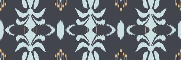 ikat floral batik textil nahtloses muster digitales vektordesign für druck saree kurti borneo stoff grenze pinsel symbole muster designer vektor