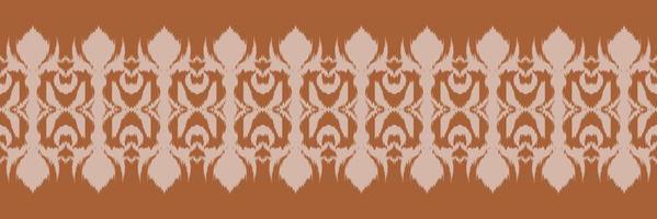 Batik-Textil-Ikat-Druck, nahtloses Muster, digitales Vektordesign für den Druck, Saree, Kurti, Borneo, Stoffrand, Pinselsymbole, Musterdesigner vektor