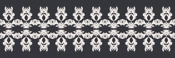 Batik-Textil-Ikat-Dreieck nahtloses Muster digitales Vektordesign für den Druck Saree Kurti Borneo Stoffrand Pinselsymbole Farbfelder stilvoll vektor