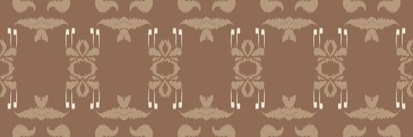 ikat floral batik textil nahtloses muster digitales vektordesign für druck saree kurti borneo stoff grenze pinsel symbole muster partykleidung vektor