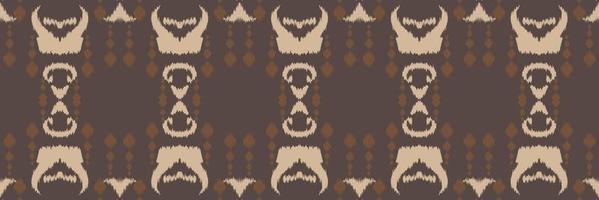 Batik-Textilmotiv Ikat-Stoff nahtloses Muster digitales Vektordesign für den Druck Saree Kurti Borneo Stoffrand Pinselsymbole Farbfelder Baumwolle vektor