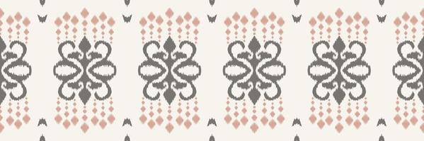 Batik-Textil ethnischer Ikat-Hintergrund nahtloses Muster digitales Vektordesign für den Druck Saree Kurti Borneo Stoffrand Pinsel Symbole Farbfelder Designer vektor