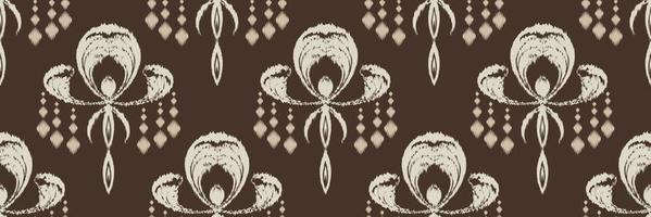 ikat damast- scandinavian broderi, ikat sömlös mönster stam- abstrakt, etnisk nativity digital textil- asiatisk design gammal konst för grafik tyg saree mughal strängar textur kurti kurtis kurtas vektor