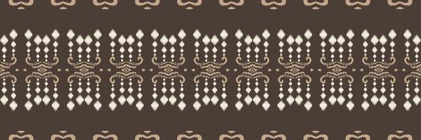 ikat rand stam- korsa sömlös mönster. etnisk geometrisk ikkat batik digital vektor textil- design för grafik tyg saree mughal borsta symbol strängar textur kurti kurtis kurtas