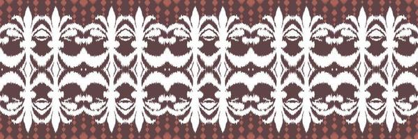 Ethno-Ikat-Diamant-Batik-Textilmuster, digitales Vektordesign für den Druck, Saree, Kurti, Borneo, Stoffrand, Pinsel, Symbole, Muster, Baumwolle vektor