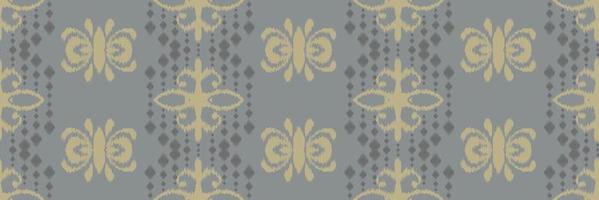 Batik-Textil-Ikat-Streifen nahtloses Muster digitales Vektordesign für den Druck Saree Kurti Borneo Stoffrand Pinselsymbole Farbfelder Baumwolle vektor
