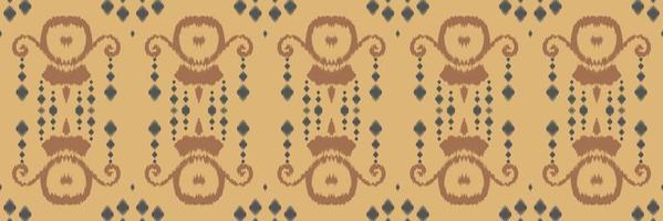 Batik-Textilmotiv Ikat-Stoff nahtloses Muster digitales Vektordesign für den Druck Saree Kurti Borneo Stoffrand Pinsel Symbole Farbfelder Designer vektor