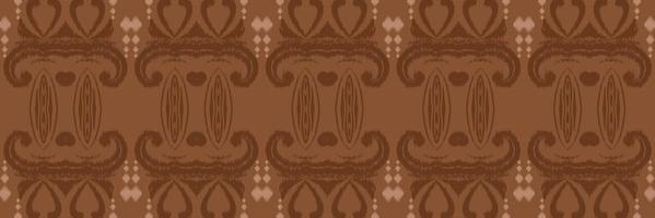 ikat gräns stam- aztec sömlös mönster. etnisk geometrisk batik ikkat digital vektor textil- design för grafik tyg saree mughal borsta symbol strängar textur kurti kurtis kurtas