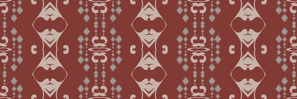 Batik-Textil Ikat oder Ikat-Blume nahtloses Muster digitales Vektordesign für den Druck Saree Kurti Borneo Stoffrand Pinselsymbole Farbfelder stilvoll vektor