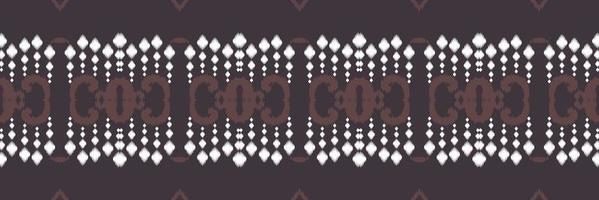 Batik-Textil ethnisches Ikat florales nahtloses Muster digitales Vektordesign für den Druck Saree Kurti Borneo Stoffrand Pinselsymbole Farbfelder Baumwolle vektor
