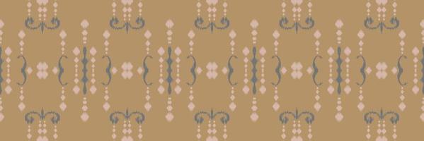 Batik-Textil ethnischer Ikat-Damast nahtloses Muster digitales Vektordesign für den Druck Saree Kurti Borneo Stoffrand Pinselsymbole Muster Partykleidung vektor