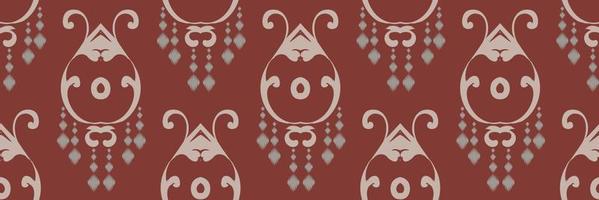 ikat damast skandinavische stickerei, ikat nahtloses muster tribal abstrakt, asiatisches design digitales textil asiatisches design alte kunst für drucke stoff saree mogulschwaden textur kurti kurtis kurtas vektor