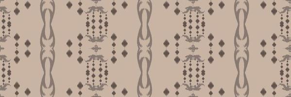 Batik-Textil-Ikat oder Ikat-Stoff nahtloses Muster digitales Vektordesign für den Druck Saree Kurti Borneo Stoffrand Pinsel Symbole Muster Baumwolle vektor