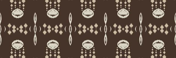 Batik Textil Ikat Textur nahtloses Muster digitales Vektordesign für den Druck Saree Kurti Borneo Stoffrand Pinselsymbole Farbfelder Baumwolle vektor