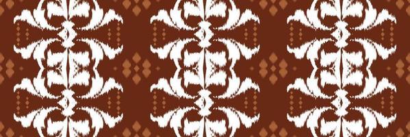 Batik-Textil ethnischer Ikat-Damast nahtloses Muster digitales Vektordesign für den Druck Saree Kurti Borneo Stoffrand Pinselsymbole Farbfelder stilvoll vektor