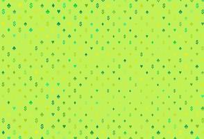 hellgrünes, gelbes Vektormuster mit Kartensymbol. vektor