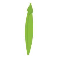 organisk grön ärtor ikon, isometrisk stil vektor