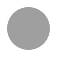 cirkel platt gråskale ikon vektor