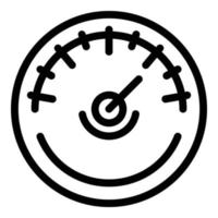 Luftbarometer-Symbol, Umrissstil vektor