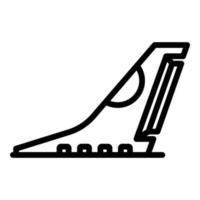 Symbol für die Reparatur von Teilflugzeugen, Umrissstil vektor