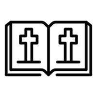 bibel ikon, översikt stil vektor