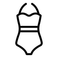 heißes Badeanzug-Symbol, Umrissstil vektor